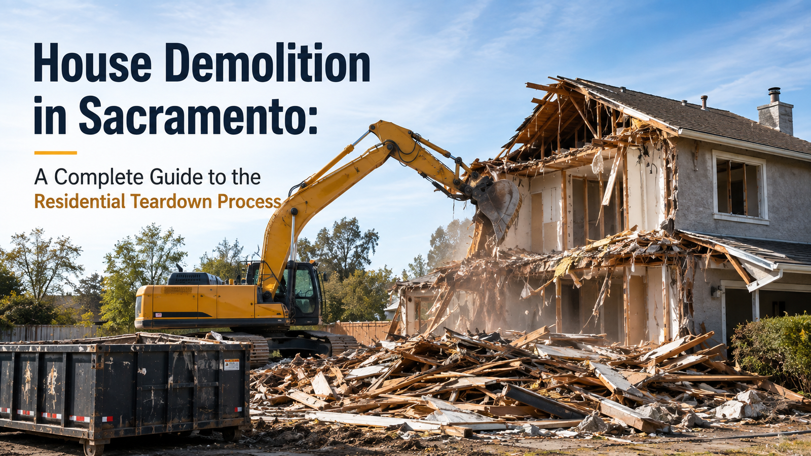 House Demolition in Sacramento: A Complete Guide to the Residential Teardown Process
